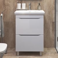 Тумба под раковину VIGO Grani 60 напольная белый (201) — фото 2, Тумбы под раковину