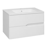 Тумба подвесная PALERMO 80 /2ящ/ AQUA DE MARCO 2080CPAL/FL/H — фото 2, Тумбы под раковину