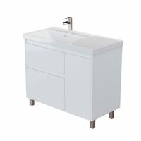 Товар: Тумба под раковину Aquanet Nova Lite 2.0 100 напольная, белый глянец, левая 00346341 - фото 1 Тумба под раковину Aquanet Nova Lite 2.0 100 напольная, белый глянец, левая 00346341 — фото 1, Тумбы под раковину