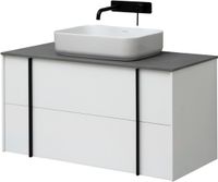 Тумба под раковину Allen Brau Reality 100 1.32007.WM подвесная Белая матовая — фото 47, Тумбы под раковину