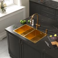 Смеситель Reflexion Lago RX9902GD для кухни с гибким изливом и подключением к фильтру, брашированное золото — фото 64, Смесители для кухни