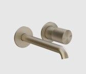 Смеситель для раковины, Gessi, Habito Diamantato, тип открывания воды-однорычажный, тип регулирования воды-керамический картридж, монтаж-настенный встраиваемый, отверстия для монтажа-2, высота, мм-65, вынос излива, мм-171-201, тип излива-неподвижный, донный клапан-отсутствует, тип подводки-жесткая, стандарт подвода воды-1/2", внутренняя часть-необходимо заказать, цвет-Finox Brushed Nickel арт-70688.149 — фото 1, Смесители для раковины