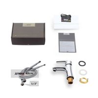 Товар: Смеситель для раковины D&K Rhein , хром арт-DA1362141 - фото 2 Смеситель для раковины D&K Rhein , хром арт-DA1362141 — фото 2, Смесители для раковины