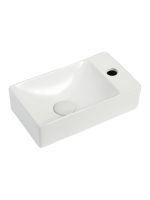 Agger Раковина подвесная левая санфарфор, белый глянец арт-ASH131375L — фото 1, Раковины подвесные