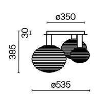 Потолочный светильник Maytoni MOD268CL-03G — фото 3, Подвесные светильники
