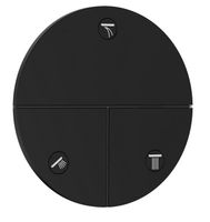 Вентиль, Hansgrohe, ShowerSelect Comfort S, для 3 потребителей, тип вентиля-переключающий, тип установки-настенный встраиваемый, внутренняя часть-необходимо заказать, цвет-черный матовый арт-15558670 — фото 1, Комплектующие для душевого оборудования