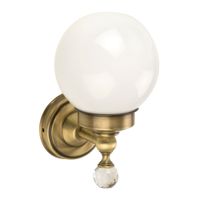 AMERIDA Светильник, стекло матовое/бронза/Crystal 16571 — фото 1, Светильники в ванную