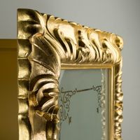 BELLA Витрина подвесная, стекл.дверь DX L58,5xh99xP25 cm, стекло матвое с декором, золото 21253 — фото 6, Шкафы для ванной