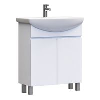 Тумба под раковину VIGO Wing 70 напольная белый (tn.WIN.BAL.70.2D белый) — фото 1, Тумбы под раковину