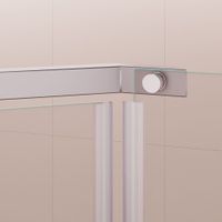 Душевой уголок RGW PA-081 100x100, профиль хром, стекло прозрачное/6 мм, арт-35088100-11 — фото 5, Душевые уголки трапеция