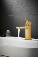 Товар: Смеситель для раковины BELZ, брашированное золото, арт-B10658-5 - фото 3 Смеситель для раковины BELZ, брашированное золото, арт-B10658-5 — фото 3, Смесители для раковины