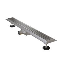 Лоток душевой, горизонтальный выпуск, комбинированный затвор, перфорированная решетка, 700мм, хром, IDDIS, арт-975A7SB10DZ — фото 1, Душевые лотки