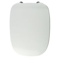 MARE Крышка/сиденье унитаза Standart, с системой Microlift, цвет Белый/хром 32056 — фото 1, Сиденья для унитаза