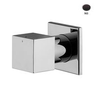 Вентиль, Fima Carlo Frattini, Zeta, тип вентиля-переключающий (дивертор) на 2 источника, тип установки-настенный встраиваемый, внутренняя часть-в комплекте, цвет-черный матовый арт-F3963/2NS — фото 1, Комплектующие для душевого оборудования