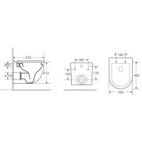 Товар: Унитаз подвесной Azario Fora 520х360х410 безободковый, смыв "Торнадо", в комплекте быстросьемным с сиденьем микролифт арт-AZ-0017-UQ1 - фото 12 Унитаз подвесной Azario Fora 520х360х410 безободковый, смыв "Торнадо", в комплекте быстросьемным с сиденьем микролифт арт-AZ-0017-UQ1 — фото 12, Подвесные унитазы