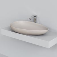 Раковина Ambassador Kingston (580*370*100) БЕЖЕВАЯ МАТОВАЯ арт-146T20401 — фото 4, Раковины накладные