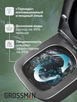 Товар: Унитаз подвесной Grossman GR-4404BMSQ (485х340х290) безободковый,черный матовый с тонкой крышкой,микролифт,смыв торнадо,1 место - фото 7 Унитаз подвесной Grossman GR-4404BMSQ (485х340х290) безободковый,черный матовый с тонкой крышкой,микролифт,смыв торнадо,1 место — фото 7, Подвесные унитазы