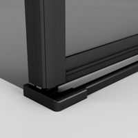 Товар: Душевое ограждение Niagara Nova NG-2831-34BLACK (90х90х195) квадрат,черный матовый,дверь распашная,стекло тонированное,1 место - фото 8 Душевое ограждение Niagara Nova NG-2831-34BLACK (90х90х195) квадрат,черный матовый,дверь распашная,стекло тонированное,1 место — фото 8, Квадратные душевые уголки