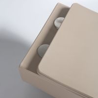 Унитаз подвесной Evo безободковый, цвет капучино матовый, ультратонкое soft-close сиденье арт-VT1-34SMC — фото 7, Подвесные унитазы