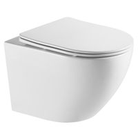 Сет: Инсталляция для подвесного унитаза AZARIO FORTE + подвесной унитаз Azario Grado безободковый, слив "скрытое Торнадо + Кнопка смыва AZARIO FORTE хром глянцевый арт-AZ-100-100F+AZ-0046-UQ3+AZ-100-002F — фото 5, Комплекты унитаз + инсталляция