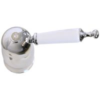 OXFORD См-ль на борт ванны моноком., на 4 отв., ручка белая, шланг1,6 м., хром 19125 — фото 8, Смесители на борт ванны