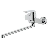 Смеситель для ванны Azario Conda керамический картридж, длинный излив, с ручным душем, шланг 150 см, хром арт-AZ-K1711 — фото 1, Смеситель для ванны