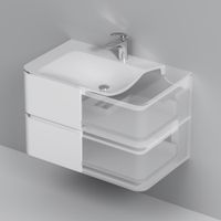 Товар: M30FHX0802WG Sensation, База под раковину, подвесная, 80 см, ящики, белый, глянцевая, шт - фото 5 M30FHX0802WG Sensation, База под раковину, подвесная, 80 см, ящики, белый, глянцевая, шт — фото 5, Тумбы под раковину