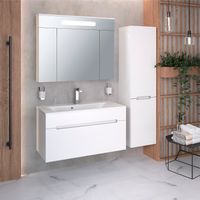 Тумба подвесная OLIVIA 100 /1 ящ/ AQUA DE MARCO 2100COLI/H — фото 7, Тумбы под раковину