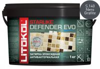 Затирка эпоксидная Litokol STARLIKE Defender EVO S.140 NERO GRAFITE 485610002 — фото 1, Затирка для плитки