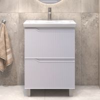 Тумба под раковину VIGO Neo 60 напольная белый арт-327 — фото 2, Тумбы под раковину