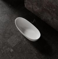 Ванна Solid Surface Vincea , 1700*800*630, белый мат., слив-перелив в комплекте арт-VBT-6S03MW — фото 3, Ванны из искусственного камня