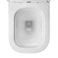 Унитаз-компакт Azario VELISE 355х625x810 напольный, безободковый в комплекте с быстросъемным сиденьем микролифт арт-AZ-1222A — фото 6, Напольные унитазы