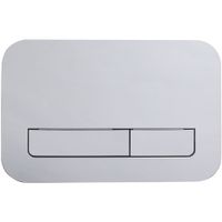 Кнопка смыва Veconi FLUSH V12, FLV12-C, 240х162х7, пластик, хром глянец — фото 1, Кнопки смыва