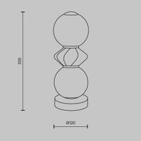 Настольный светильник Maytoni MOD362TL-L10GR3K — фото 2, Настольные лампы