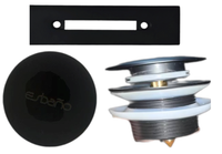 Накладки сменные на слив-перелив DRAIN SET (Matt Black) ESVADSMB — фото 1, Ванны и комплектующие