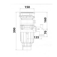 Измельчитель пищевых отходов бытовой Bone Crusher 910 AS-Slim Line арт-ВС910_SlimLine — фото 2, Измельчители пищевых отходов