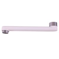 SR0300BC Излив плоский 200 мм., БЕЛЫЙ /ХРОМ — фото 1, Изливы