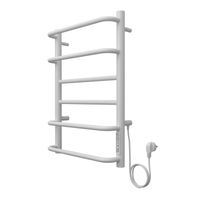 Полотенцесушитель электрический AZARIO MILAN 400/600 6 секций, диммер справа, белый арт-AZ90846W — фото 6, Электрические полотенцесушители