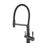 Смеситель для кухни Rose , черный арт-R658H — фото 1, Смесители для кухни