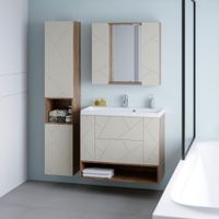 Товар: Тумба с раковиной и нишей Бриклаер КРИСТАЛЛ 90L, латте/дуб крафт табачный - фото 5 Тумба с раковиной и нишей Бриклаер КРИСТАЛЛ 90L, латте/дуб крафт табачный — фото 5, Тумбы с раковиной