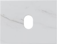 Столешница Aquanet Flat 60 мрамор 00345760 — фото 2, Столешницы под раковину