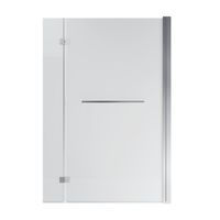 Шторка для ванны Grossman GR-108 (150х80х140) распашная,хром,стекло прозрачное,1 место — фото 1, Шторки на ванну