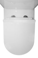 Унитаз-компакт Azario FRETTA ROUND 650х340х770 напольный, безободковый с бачком и сиденьем микролифт арт-AZ-1217 + AZ-1216 — фото 9, Напольные унитазы