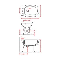 Биде Artceram Hermitage напольное с одним отверстием цвет черный арт-HEB002 03 00 — фото 2, Биде напольные