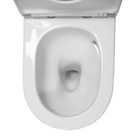 Унитаз-моноблок Azario Vally 690х360х760 напольный, слив "Торнадо", в комплекте с быстросъемным и сиденьем микролифт арт-AZ-80687 — фото 7, Напольные унитазы