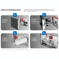 Комплект 3в1 IBERICA BLANCA инсталляция SILENCIO MINI, унитаз BURGOS ALTO белый, кнопка смыва INOX-S золото матовое (IB.001M.BRA.234.1603) — фото 10, Комплекты унитаз + инсталляция