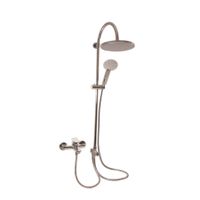 Смеситель Yukon для ванной с душевым комплектом, головным душем, арт-YU154.5/3 — фото 1, Смеситель для ванны