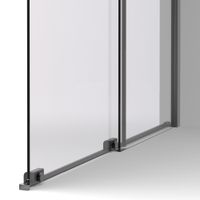 Душевая перегородка Walk-In , 1200*2000, вороненая сталь, стекло янтарь арт-VSW-1WSL120GSGM — фото 2, Душевые перегородки