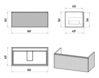 Тумба под раковину арт-ALI-09090-4601Я — фото 5, Тумбы под раковину