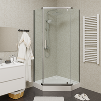 Ограждение VIVA90B N душевое Ceruttispa без поддона (90x90x195) — фото 316, Прямоугольные душевые уголки